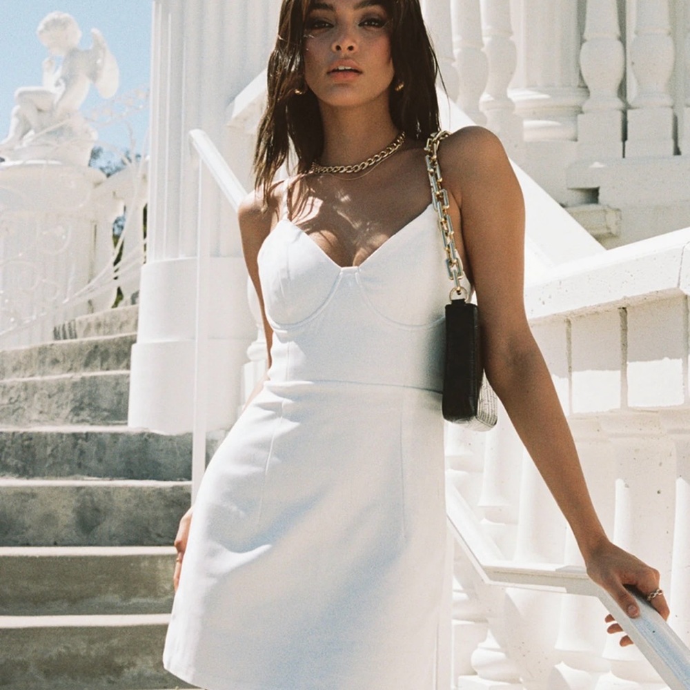 Princess Poly White Mini Dress Size 6 - NWT